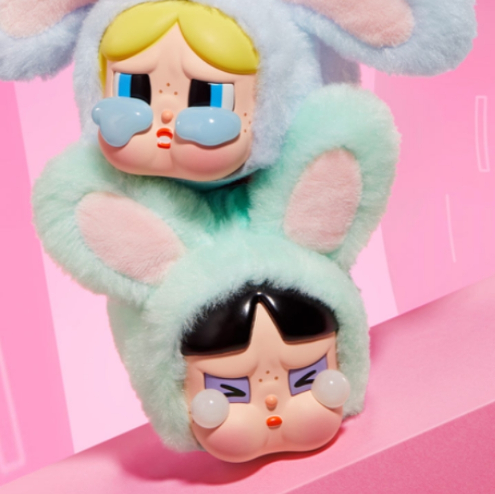 CRYBABY x Powerpuff Girls bunny Buttercup Pendant From PopMart
